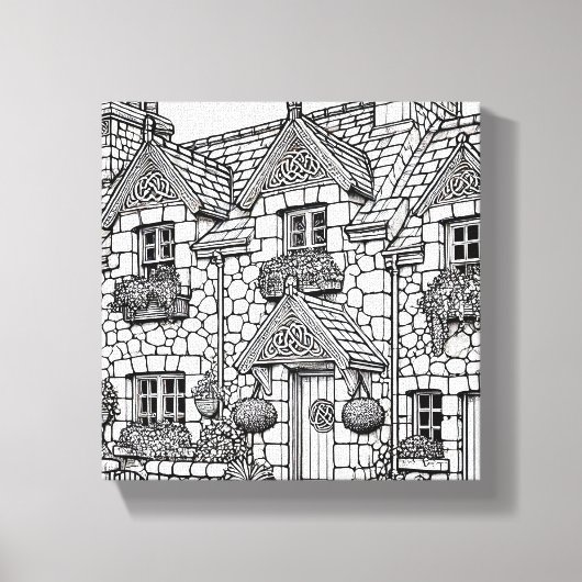 Terras Huis #22 Canvas Afdruk (Voorkant)