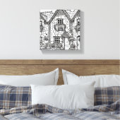 Terras Huis #27 Canvas Afdruk (Insitu (Slaapkamer))