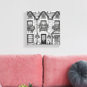 Terras Huis #28 Canvas Afdruk (Insitu (Woonkamer))