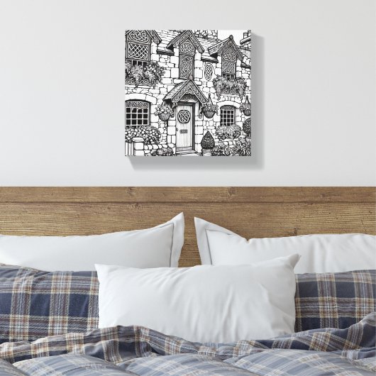 Terras Huis #29 Canvas Afdruk (Insitu (Slaapkamer))