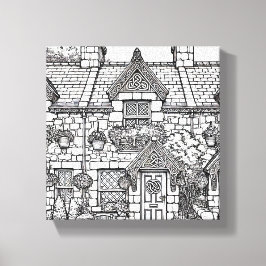 Terras Huis #30 Canvas Afdruk