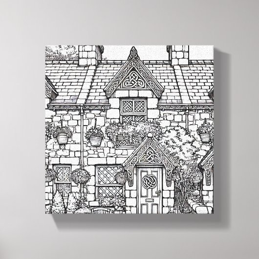 Terras Huis #30 Canvas Afdruk (Voorkant)