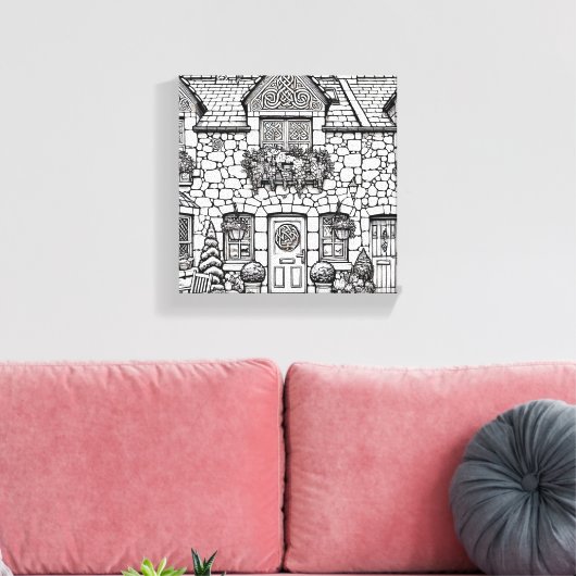 Terras Huis #32 Canvas Afdruk (Insitu (Woonkamer))