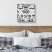 Terras Huis #32 Canvas Afdruk (Insitu (Slaapkamer))