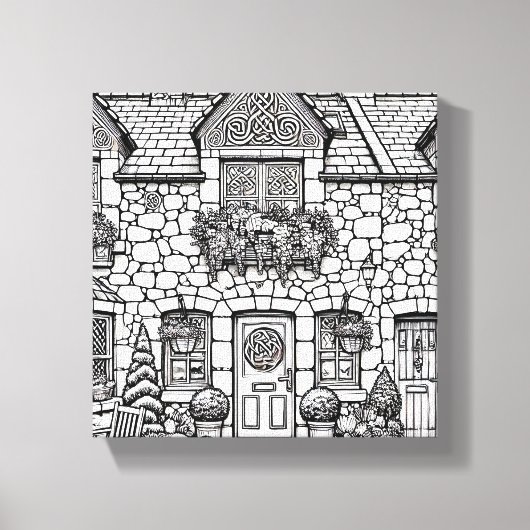 Terras Huis #32 Canvas Afdruk (Voorkant)