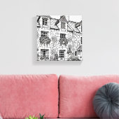 Terras Huis #34 Canvas Afdruk (Insitu (Woonkamer))