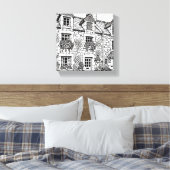 Terras Huis #34 Canvas Afdruk (Insitu (Slaapkamer))