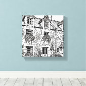 Terras Huis #34 Canvas Afdruk (Insitu (Houten vloer))