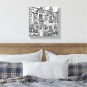 Terras Huis #35 Canvas Afdruk (Insitu (Slaapkamer))