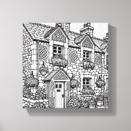 Terras Huis #35 Canvas Afdruk