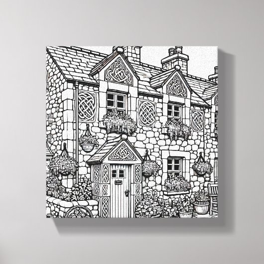 Terras Huis #35 Canvas Afdruk (Voorkant)