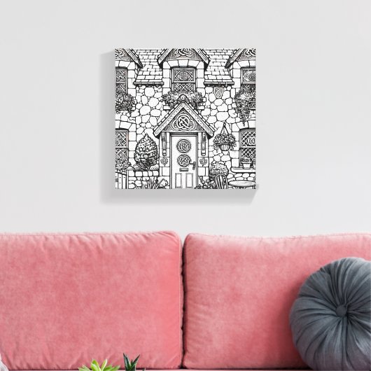 Terras Huis #36 Canvas Afdruk (Insitu (Woonkamer))