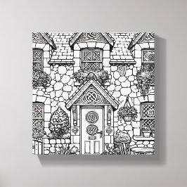 Terras Huis #36 Canvas Afdruk