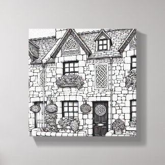 Terras Huis #38 Canvas Afdruk