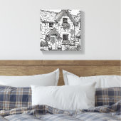 Terras Huis #39 Canvas Afdruk (Insitu (Slaapkamer))