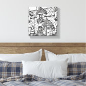 Terras Huis #40 Canvas Afdruk (Insitu (Slaapkamer))