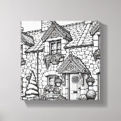 Terras Huis #40 Canvas Afdruk (Voorkant)