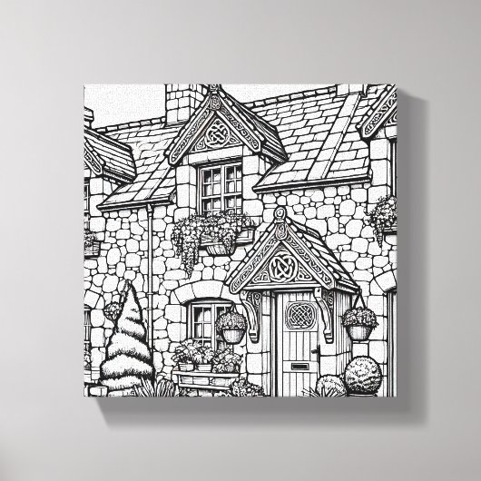 Terras Huis #40 Canvas Afdruk (Voorkant)