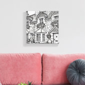 Terras Huis #41 Canvas Afdruk (Insitu (Woonkamer))