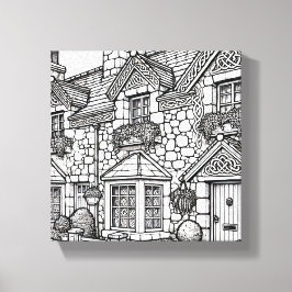 Terras Huis #41 Canvas Afdruk