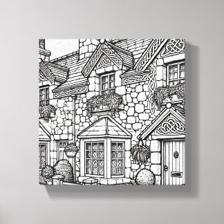 Terras Huis #41 Canvas Afdruk