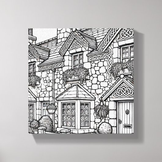 Terras Huis #41 Canvas Afdruk (Voorkant)