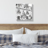 Terras Huis #42 Canvas Afdruk (Insitu (Slaapkamer))