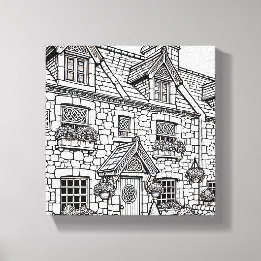 Terras Huis #42 Canvas Afdruk (Voorkant)