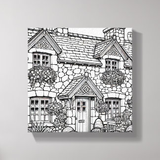 Terras Huis #43 Canvas Afdruk