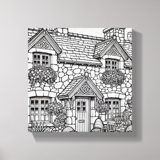 Terras Huis #43 Canvas Afdruk (Voorkant)