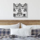 Terras Huis #44 Canvas Afdruk (Insitu (Slaapkamer))