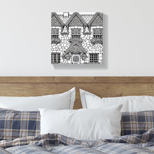 Terras Huis #44 Canvas Afdruk (Insitu (Slaapkamer))