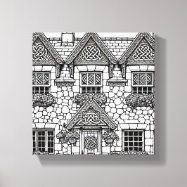 Terras Huis #44 Canvas Afdruk