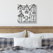 Terras Huis #45 Canvas Afdruk (Insitu (Slaapkamer))