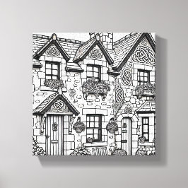 Terras Huis #45 Canvas Afdruk