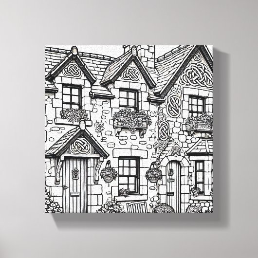 Terras Huis #45 Canvas Afdruk (Voorkant)