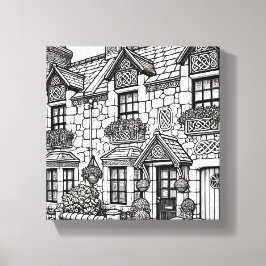 Terras Huis #46 Canvas Afdruk