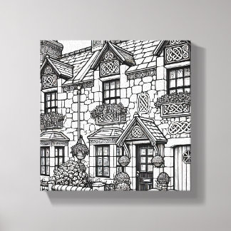 Terras Huis #46 Canvas Afdruk