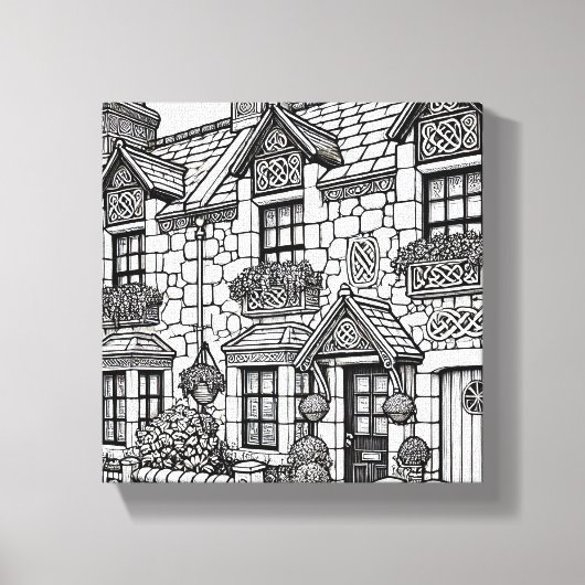 Terras Huis #46 Canvas Afdruk (Voorkant)