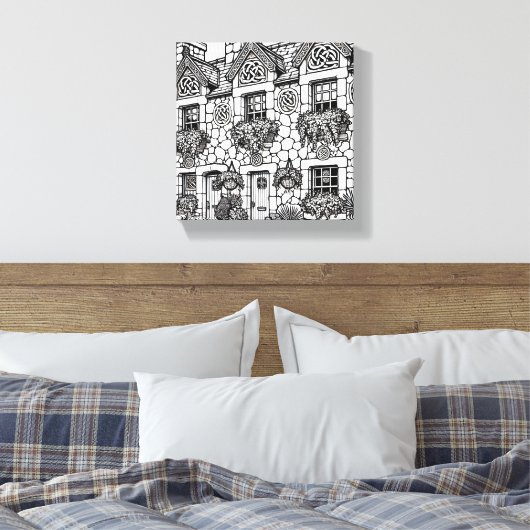 Terras Huis #47 Canvas Afdruk (Insitu (Slaapkamer))
