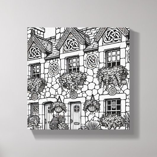 Terras Huis #47 Canvas Afdruk (Voorkant)