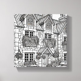 Terras Huis #48 Canvas Afdruk