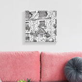 Terras Huis #49 Canvas Afdruk (Insitu (Woonkamer))