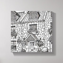 Terras Huis #49 Canvas Afdruk