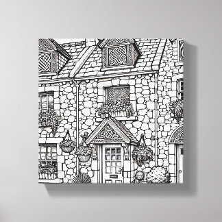 Terras Huis #49 Canvas Afdruk