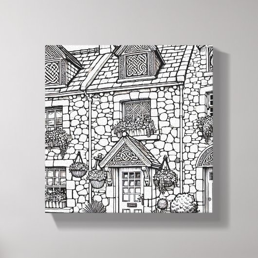 Terras Huis #49 Canvas Afdruk (Voorkant)