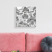 Terras Huis #50 Canvas Afdruk (Insitu (Woonkamer))