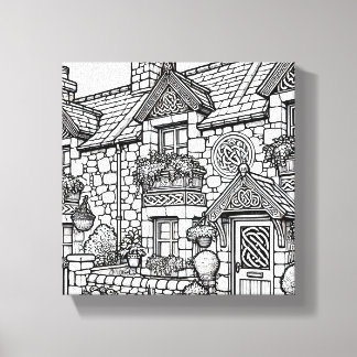 Terras Huis #50 Canvas Afdruk