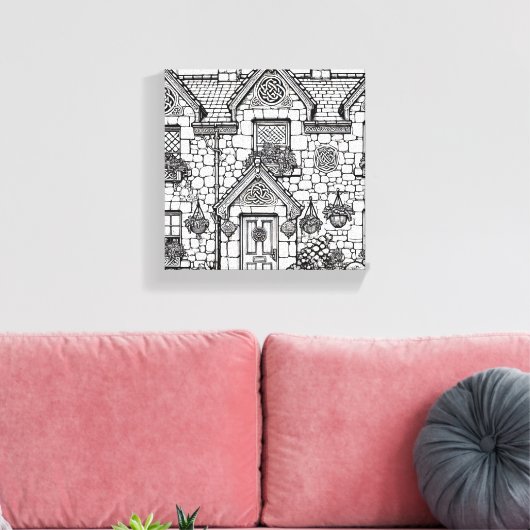 Terras Huis #7 Canvas Afdruk (Insitu (Woonkamer))