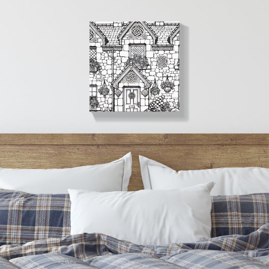 Terras Huis #7 Canvas Afdruk (Insitu (Slaapkamer))